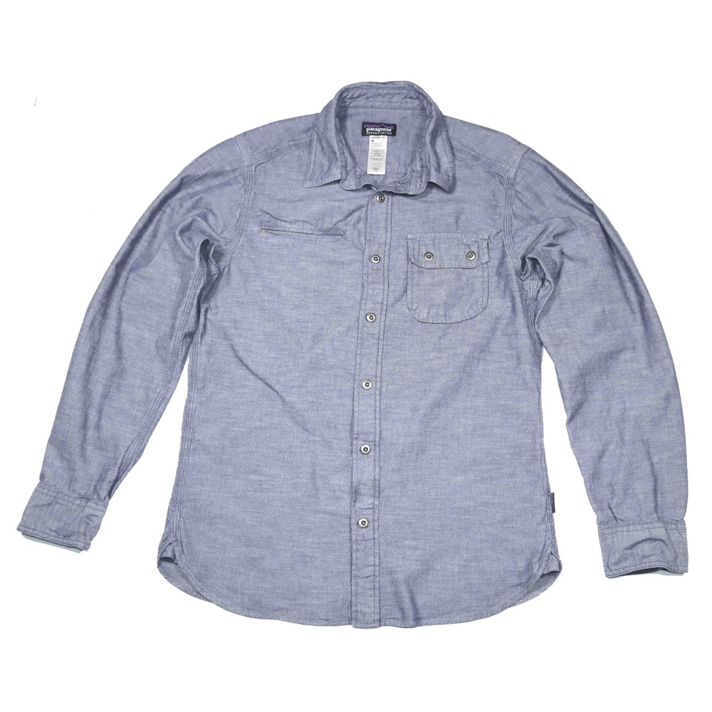 Patagonia Button Up Long Sleeve Casual Organic Cotton Shirt 53940 Mens Size Sm